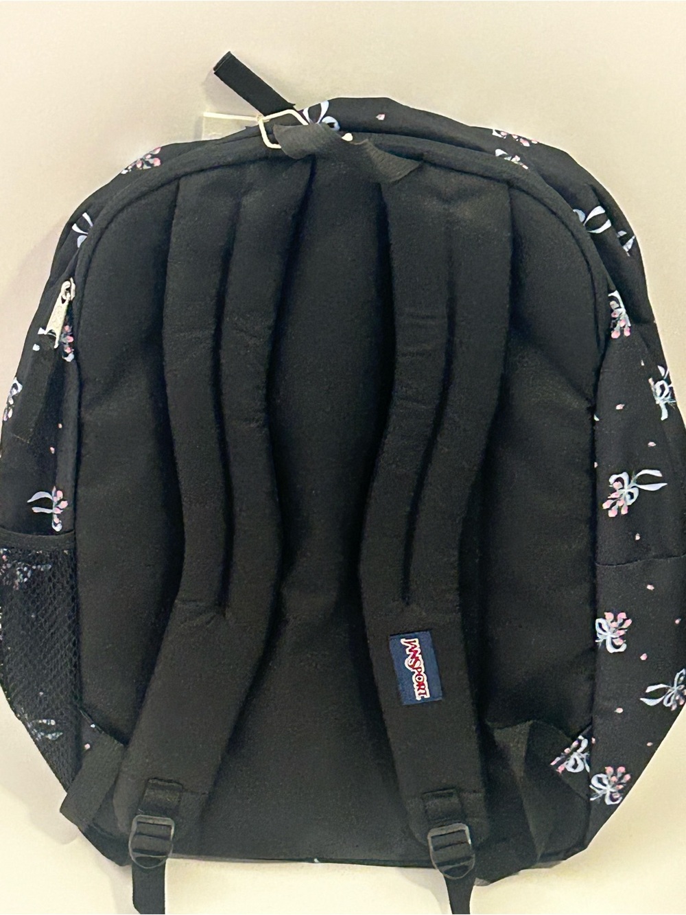 Jansport Big Student Cargo 17.5 backpack black with bows fits 15” laptop NWT - Picture 13 of 13